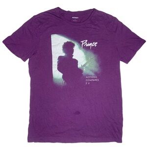 Prince T Shirt Nothing Compares 2 U Purple Shirt Size Medium